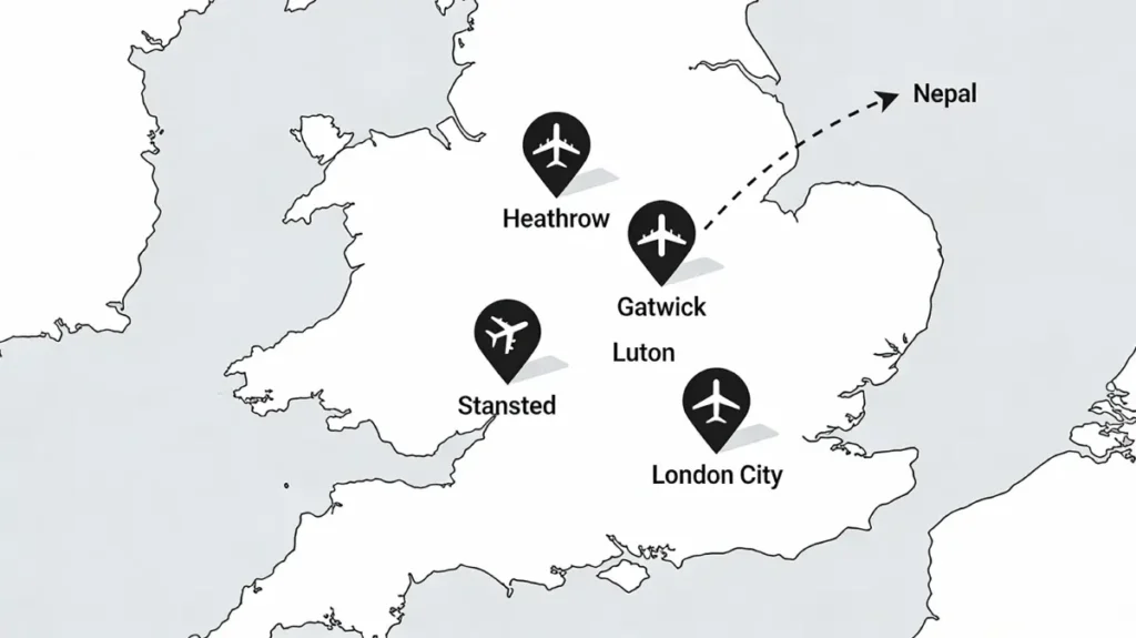 London to Nepal Flights Overview
